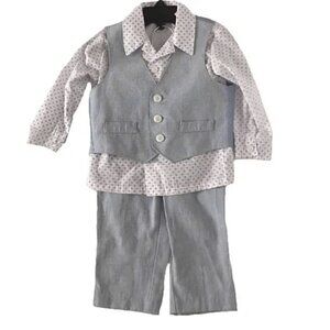 TFW Infant Boys Lightweight 3-Piece Dress Suit Set Formal Outfit 12m